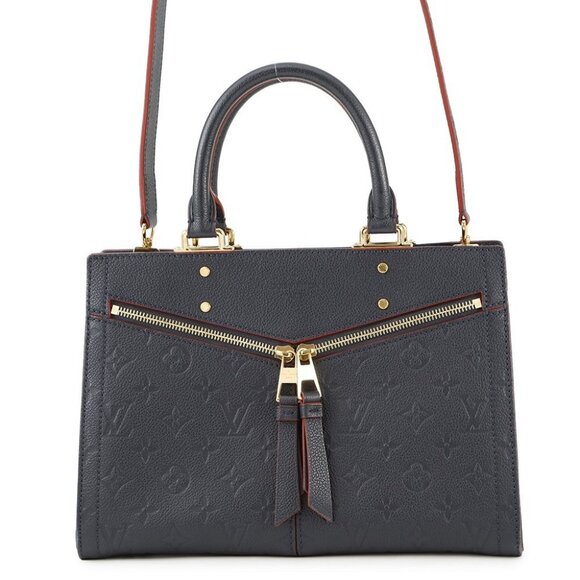 LOUIS VUITTON Sully Size PM Monogram Empreinte Leather Marine Rouge M54195 - Picture 1 of 16